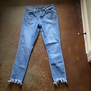 Articles of Society jeans size 26 fringed hem